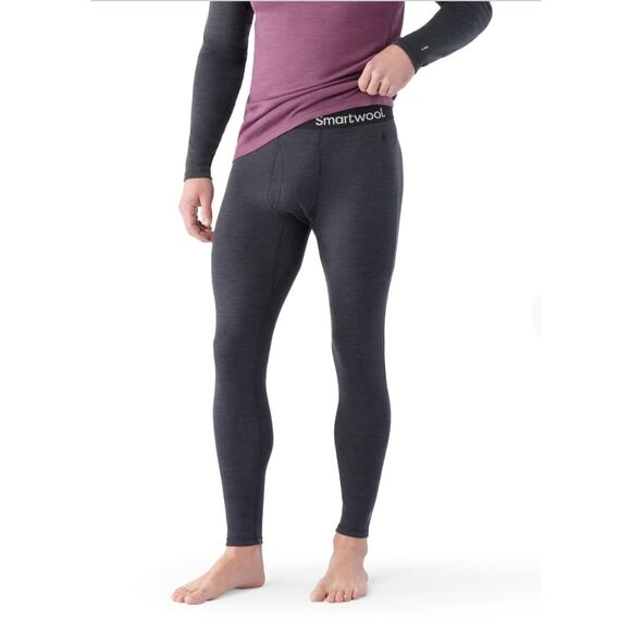Smartwool Men's Classic Thermal Merino Wool Base Layer Bottom Pants Sz L Grey - Picture 1 of 14